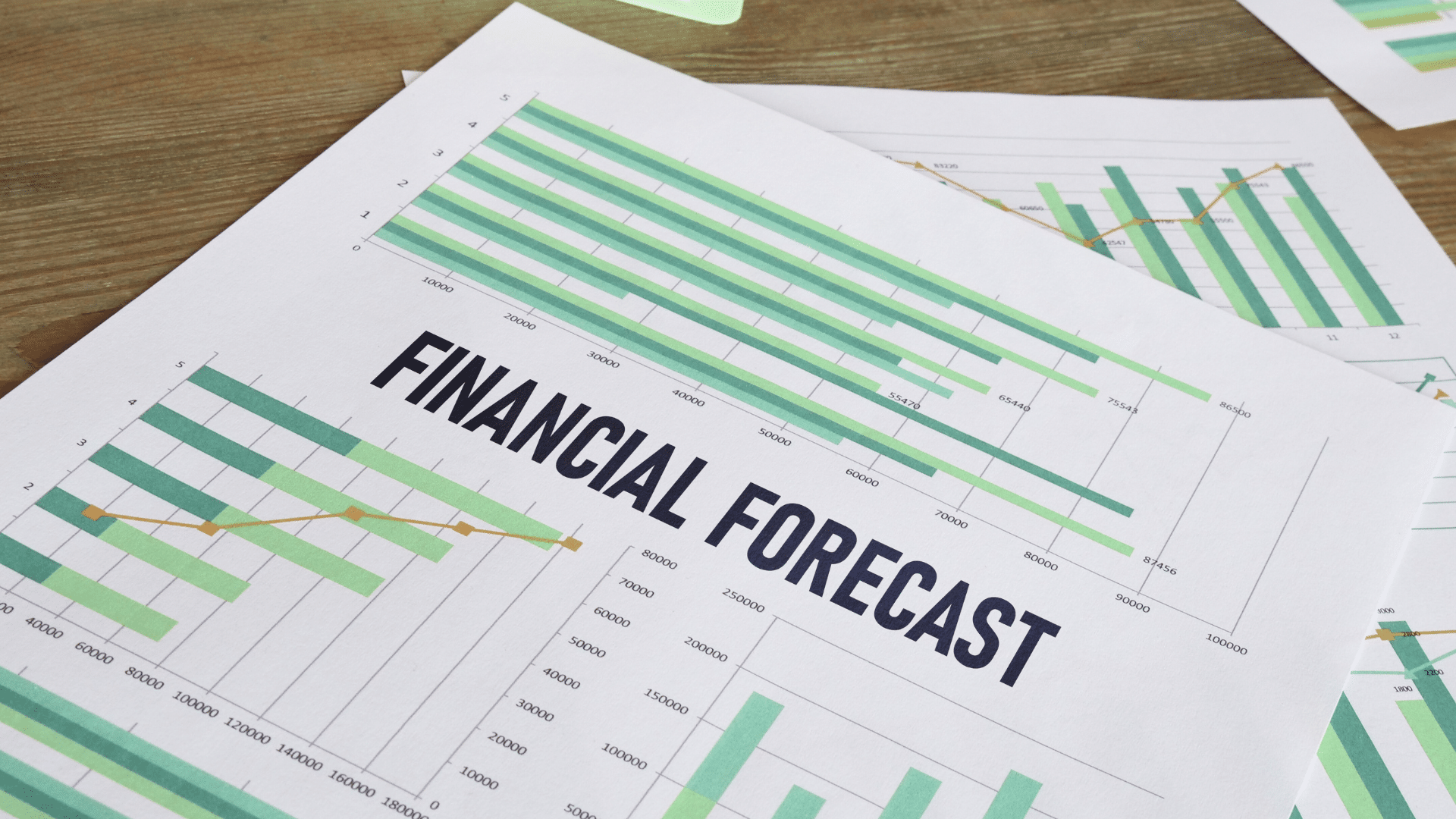 An image of a financial forecast report