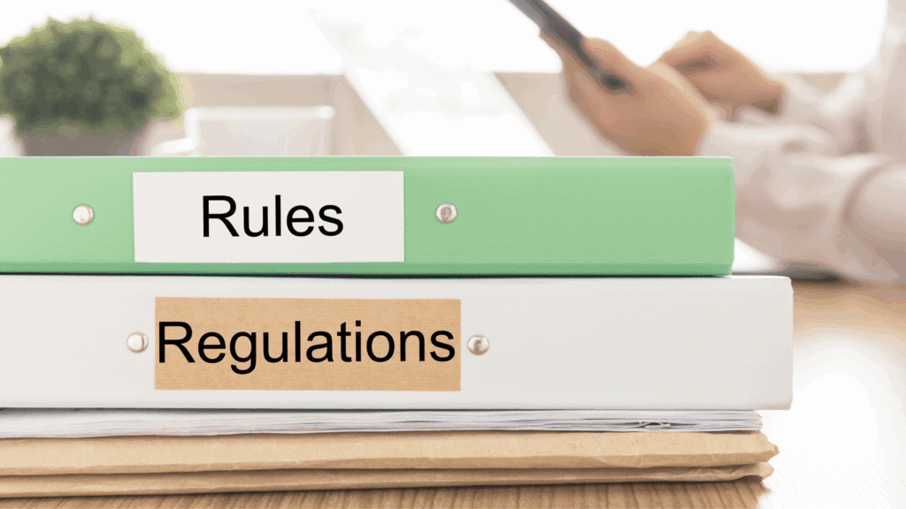 An image of a small business accountant in Oakville Ontario who has just reviewed the business rules and regulations for their client after an quarterly review